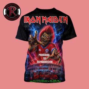 Iron Maiden Run For Your Lives World Tour 2026 At National Stadium Of Santiago On October 31 And November 1 2026 Chile All Over Print Shirt