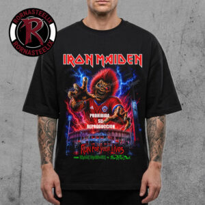 Iron Maiden Run For Your Lives World Tour 2026 At National Stadium Of Santiago On October 31 And November 1 2026 Chile Unisex T Shirt