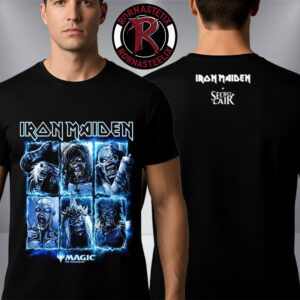 Iron Maiden x Secret Lair Eddie Unchained Magic The Gathering Unisex T-Shirt Two Sided