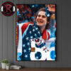 Jack Hughes Teeth Gold USA Hockey Team Olympics Winter 2026 Champion Poster Canvas Decor Jack Hughes Teeth Gold USA Hockey Team Olympics Winter 2026 Champion Poster Canvas Decor