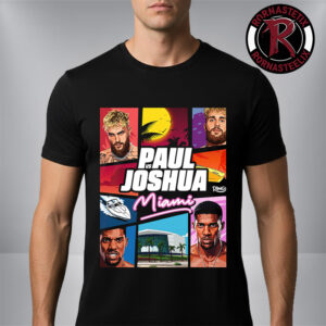 Jake Paul vs Anthony Joshua Match Showdown Vice City In Miami Unisex T-Shirt
