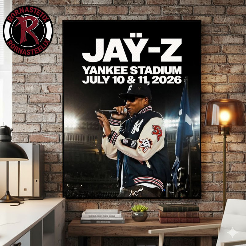 Jay Z 2 Nights Celebrates Iconic Albums Reasonable Doubt July 10 And The Blueprint July 11 2026 At Yankee Stadium Poster Canvas Decor Jay Z 2 Nights Celebrates Iconic Albums Reasonable Doubt July 10 And The Blueprint July 11 2026 At Yankee Stadium Poster Canvas Decor