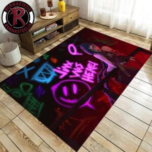Jinx Was Here Arcane League Of Legends Gift For Fan Game Rug Carpet