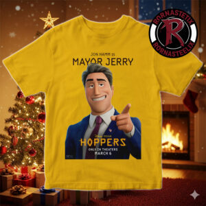 Jon Hamm Is Mayor Jerry Character Poster For Hoppers Only In Theaters March 6 2026 Unisex T-Shirt
