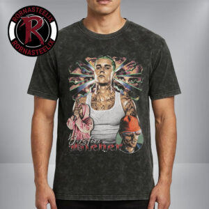 Justin Bieber Photo Graphic At Coachella 2026 Washed T-Shirt