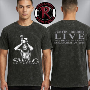 Justin Bieber SWAG Secret Show 2026 At The Roxy Theatre Pre-Coachella Album On March 29 2026 Washed T-Shirt