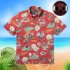 Kansas City Chiefs Floral Mascot Helmet by FOCO Hawaiian Shirt Kansas City Chiefs Floral Mascot Helmet by FOCO Hawaiian Shirt