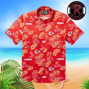 Kansas City Chiefs NFL Floral Helmet Summer Hawaiian Shirt