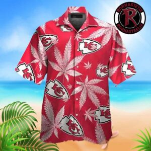 Kansas City Chiefs Weed Red Pattern Hawaiian Shirt
