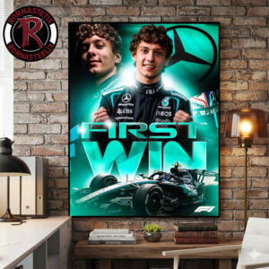 Kimi Antonelli F1 First Italian Winning Chinese Grand Prix 2026 Poster Canvas Decor