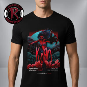 Korn Band Latin America Tour 2026 Event Poster At Paque Estadio Nacional On May 8 2026 Santiago Chile Unisex T Shirt