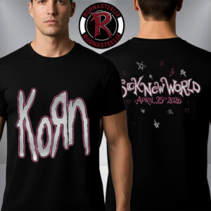 Korn Band Logo Event Sick New World April 25 2026 Unisex T-Shirt Two Sided