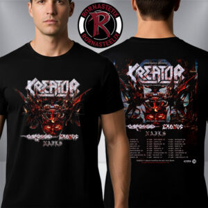 Kreator Band Krushers Of The World UK and Europe Tour 2026 Schedule Tour Dates Unisex T-Shirt Two Sided