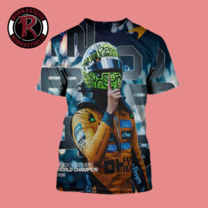 Lando Norris 2025 World Drivers Championship Win All Over Print Shirt