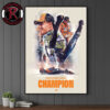 Lando Norris McLaren 2025 Drivers World Champion Signature Celebration Poster Canvas Decor
