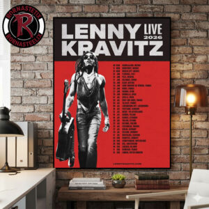 Lenny Kravitz Live 2026 Tour Schedule Venue Tour Dates Poster Canvas Decor