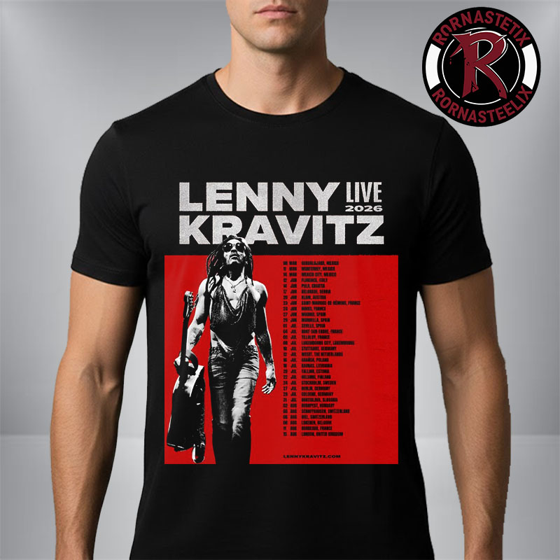 Lenny Kravitz Live 2026 Tour Schedule Venue Tour Dates Unisex T