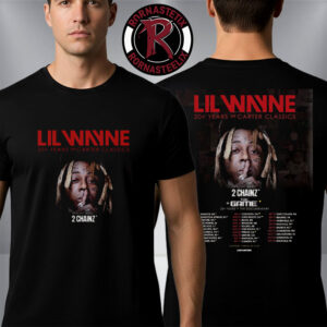 Lil Wayne 20 Years Of Carter Classics North America 2026 Schedule Venue Dates Unisex T-Shirt Two Sided