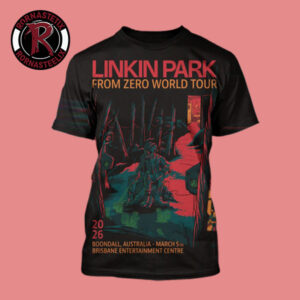 Linkin Park From Zero World Tour 2026 At Brisbane Entertinment Center On March 5 2026 Boondall Australia Art By Jeff McMillan All Over Print Shirt