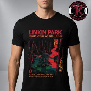 Linkin Park From Zero World Tour 2026 At Brisbane Entertinment Center On March 5 2026 Boondall Australia Art By Jeff McMillan Unisex T-Shirt