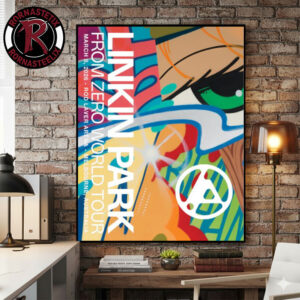 Linkin Park From Zero World Tour 2026 At Rod Laver Arena On March 8 2026 Melbourne Australia Art By Crash Poster Canvas Decor