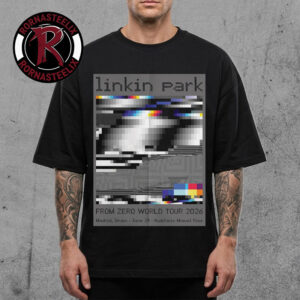 Linkin Park From Zero World Tour 2026 Madrid Spain Poster Night 2 At Auditorio Miguel Rios On June 24 2026 Felipe Pantone Unisex T Shirt