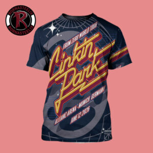Linkin Park From Zero World Tour 2026 Munich Germany Poster Night 2 At Allianz Arena On June 12 2026 Casey Zoltan All Over Print Shirt