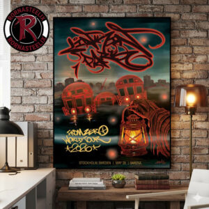 Linkin Park From Zero World Tour 2026 Stockholm Sweden Show At 3Arena On May 29 2026 KAVES Poster Canvas Decor