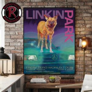 Linkin Park From Zero World Tour 2026 Vienna Austria Poster At Ernst Happel Stadium On June 9 2026 Sage Vaughn Poster Canvas Decor