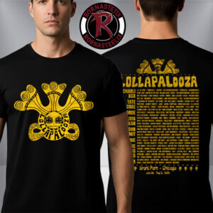 Lollapalooza 2026 Festival Merch Tee Lolla Guide Full Lineup Grant Park Chicago On July 30 To August 2 2026 Unisex T-Shirt Two Sided
