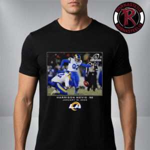 Los Angeles Rams Harrison Mevis Black NFL Flash Features January 18 2026 Unisex T-Shirt