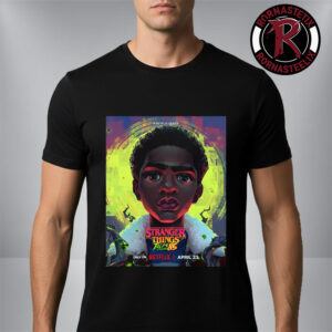 Lucas Sinclair Poster Character For Stranger Things Tales From 85 Premieres April 23 2026 Unisex T-Shirt