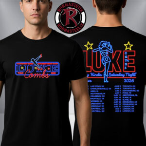 Luke Combs 2026 Exclusive Neon Tee My Kinda Saturday Night Tour Schedule Dates Unisex T-Shirt Two Sided