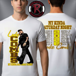Luke Combs 2026 Sideline Tour My Kinda Saturday Night Unisex T-Shirt Two Sided