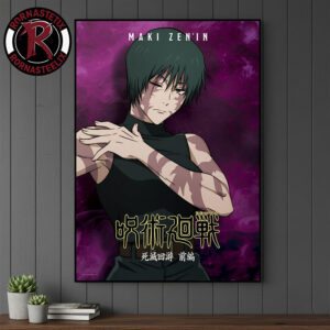 Maki Zenin Jujutsu Kaisen Season 3 The Culling Game Arc Part 1 Poster Canvas Decor