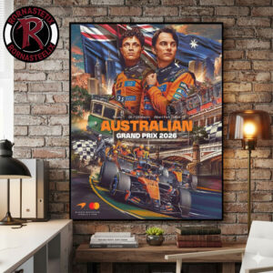 McLaren Formula 1 Team Australian Grand Prix 2026 At Albert Park Grand Prix Circuit On March 6-8 2026 Poster Canvas Decor