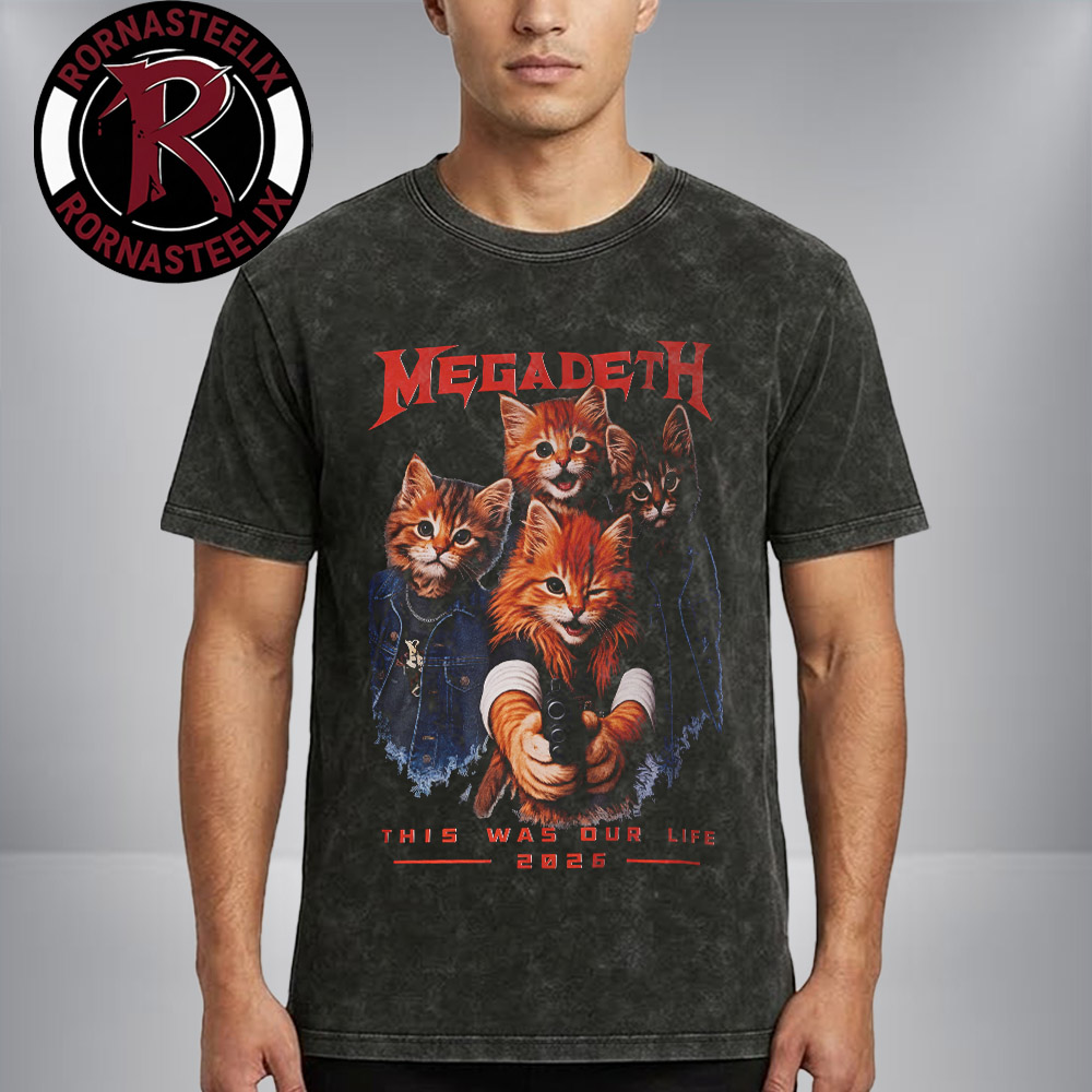 Megadeth Bootleg Report Mexico City May 10-11 2026 This Was Our Life 2026 Washed T-Shirt Megadeth Bootleg Report Mexico City May 10-11 2026 This Was Our Life 2026 Washed T-Shirt