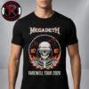 Megadeth Farewell Tour 2026 Edmonton Canada Exclusive Tee At Rogers Place On February 21 2025 Unisex T-Shirt