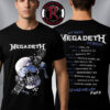 Megadeth This Was Our Life 2026 Schedule Tour Dates Unisex T Shirt Two Sided