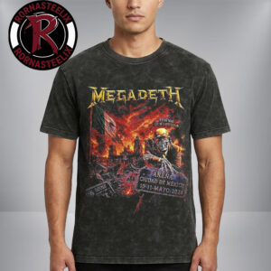 Megadeth This Was Our Life 2026 Tour On May 10 11 2026 At Arena CDMX Exclusive Merchandise Washed T Shirt