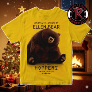 Melissa Villasenor Is Ellen Bear Character Poster For Hoppers Only In Theaters March 6 2026 Unisex T-Shirt