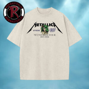 Metallica Athens M72 World Tour 2026 Washed T-Shirt