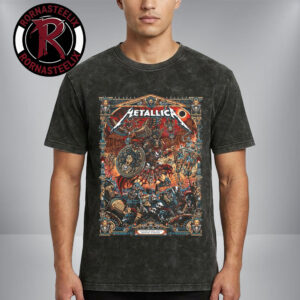 Metallica M72 Athens Exclusive Poster At Olympic Stadium Athens Greece On May 9 2026 Art By Juan Ma Orozco Washed T Shirt