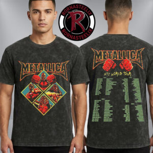 Metallica M72 Athens Greece Exclusive Merch Skeleton Diamond M72 World Tour 2026 Washed T-Shirt