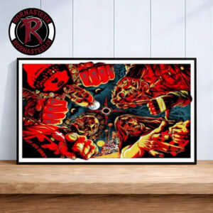 Metallica M72 Athens Greece Secret E Store Skeleton Rotation Poster Horizontal Landscape