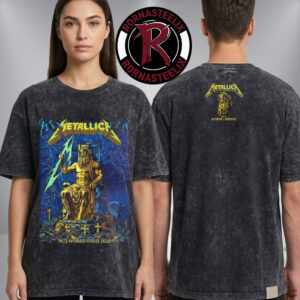 Metallica M72 Athens Greece Venue Tee At Olympic Stadium On May 9 2026 M72 World Tour 2026 Zeus King Of The Gods Art Washed T-Shirt