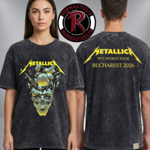 Metallica M72 Bucharest At Arena Nationala In Bucharest RO On May 13 2026 M72 World Tour 2026 Washed T Shirt