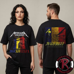 Metallica M72 Bucharest At Arena Nationala In Bucharest Romania On May 13 2026 Opening Pop Up Shop Unisex T-Shirt Two Sided