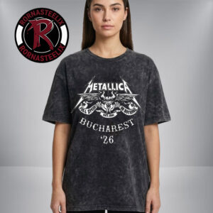 Metallica M72 Bucharest M72 World Tour 2026 At Arena Nationala Bucuresti Romania On May 13 2026 Full Speed Or Nothing Logo Washed T-Shirt
