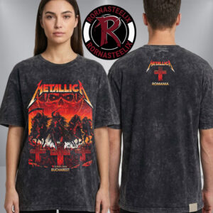 Metallica M72 Bucharest Pop Up Shop Merch Tee At Arena Naționala Romania On May 13 2026 Art By Maxx242 M72 World Tour 2026 Washed T Shirt